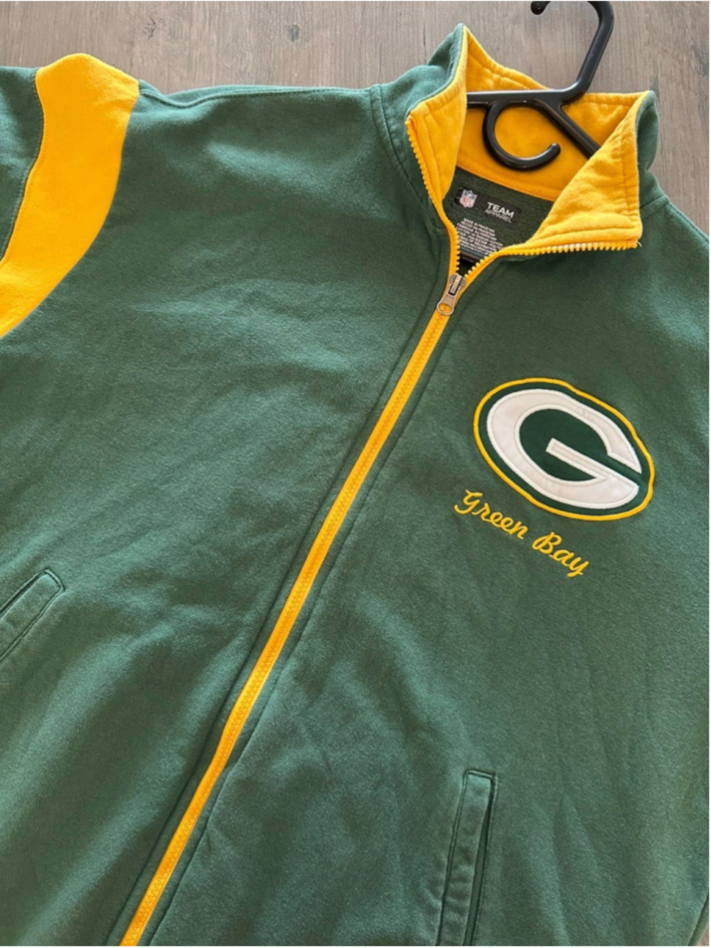 Green Bay Packers Fleece Jacket Size Medium